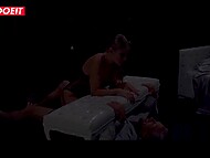 Obedient blonde in stockings Tiffany Tatum bound to bed for epic sex 9