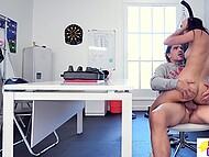 Boxing coach Bruce Venture is seduced by his hot student Kylie Rocket on fucking 5