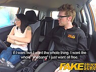 Tiny Asian student Rina Ellis went on a crazy drive with a fake driving school instructor 6