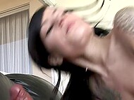 Tattooed babe Vanessa is blessed with insatiable appetite for bog dicks 4