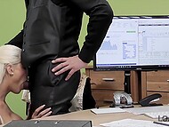 Blanche Bradburry is promised a large loan by a sleazy agent, as long as she satisfies his desires 6