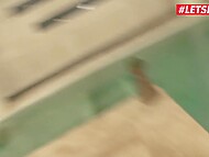 Mugur's big phallus penetrates smooth snatch of the horny squirter Lara Onyx 5