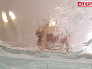 Mugur's big phallus penetrates smooth snatch of the horny squirter Lara Onyx 9