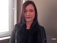 Busty MILF Julie Valmont strips to stockings to ave her French asshole stuffed with a dick  4