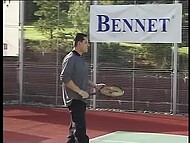 Naked porn newbies have good DP intercourse on the tennis court  5