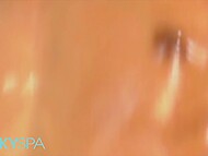 Ebony sweetie Kira Noir indulges her masseur in a naughty secret session at the Spa 5