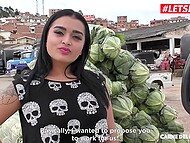 Two strangers picked up and fucked a horny Colombian babe 4