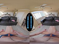 Brianna Arson on her knees, delivering an unforgettable blowjob from a unique angle 8