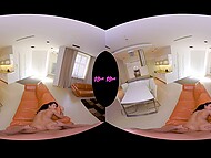 Lexi Dona and other babes spread ass cheeks for anal drilling in virtual reality fucking 10