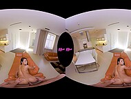 Lexi Dona and other babes spread ass cheeks for anal drilling in virtual reality fucking 11
