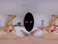 Lexi Dona and other babes spread ass cheeks for anal drilling in virtual reality fucking 4