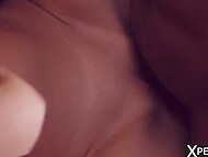 Black music teacher Jesus Reyes blindfolds cute Mary Popiense and stuffs her with his BBC 7