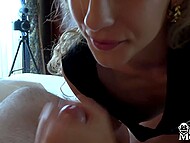 Awesome gal Shona River delivers blowjob after toying her pussy 8