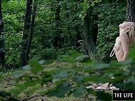 Slim Russian girl pleasures herself deeply in the wild nature 7