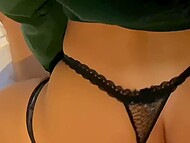 Lusty vixen with flawless body revels in sexy lingerie and gets on the bed to be fucked properly 4