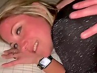 Married cock-craver Annabelle Skye puts on sexy stockings to impress her Tinder date before fucking 7