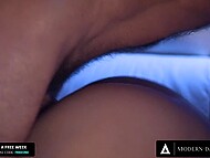 Horny stepdad Charles Dera comes to the bedroom of his daughter's bestie Anny Aurora to fuck her quietly 10