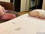 Intimate massage for Russian stepsister Alexa Poshspicy ended in hot anal 9
