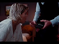 Sly lobby boy Charlie Dean has a chance to fuck Ashby Winter, give her facial cumshot and a creampie while the time is stopped 9