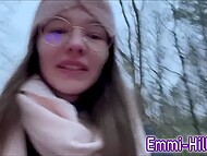 German 18-year-old tart EmmiHill's intimate peeing collection 7