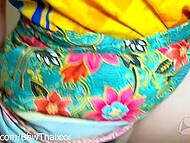 Horny tourist banged a local Thai girl even without stripping her naked 6