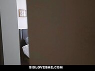 Busty sister Layla London craves more and asks stepbrother give her his dick  9