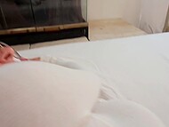 Effy Cutie's intense pleasure during a passionate sleepover with a hot guy in the midst of a bustling trip 5