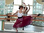 Hottest and best model, Alla Zadornaya strips when dancing to the music in the ball room 5