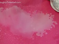 Frolic MILF Tinkerbell shakes her plump, milky tits and pumps her firm ass with a mechanical cock 11
