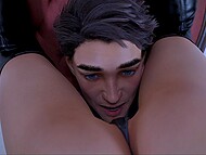 Cock-hardening PC gameplay showcases gorgeous female fresh off training and getting banged 4