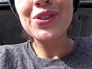 Naughty Vic Alouqua spends time rubbing her pussy and squirting on cam outdoors 10