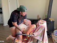 Ever-horny lesbians MissAndDom craved Sunday morning sex - it tasted so delicious 7