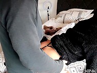 Raven-haired slut gets the best gift on her 26th birthday: intense pussy-fuck and much cum 4