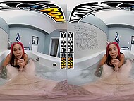 Jordyn Falls coaxes boredom-stricken Danny Steele into joining her for a spicy, virtual porn experience 6