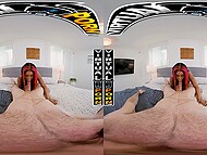 Jordyn Falls coaxes boredom-stricken Danny Steele into joining her for a spicy, virtual porn experience 8