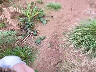 Slutty wife Mistress Danielita has a sneaky sex with another guy while camping 6