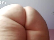 Plump wore Gwen Adora demands her roommate to worship her massive derriere during giving him JOI 6