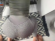 Young guy can't resist the temptation of admiring round ass of his Russian stepmom Belovefree and banging her from behind 4