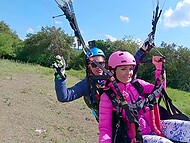 MrPussyLicking paraglides for 2200 meters while paragliding and squirts when masturbating 10