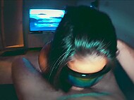 Amateur Asian girl Ninacola dives deep for dick to pay the rent, and gets facialized 7