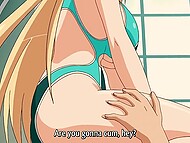 Her mouth and pussy pleasured during a passionate 69 with a handsome stud in Hentai cartoon 10