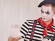 Busty mom Aubrey Black encourages her talented stepson with using her comforting pussy 5