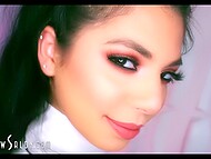 Gina Valentina and other babes POV: Stroking, sucking, and swallowing for lucky guys 11