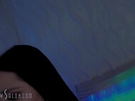 Naughty girls suck and gulp dick and balls at Swallow Salon 8