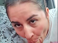 Colombian actress Kathalina7777 teases a passenger on an Uber ride 9