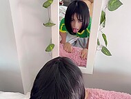 Hot like hell Latina stepsister Shawty Lanna begs for my cum on her face 8