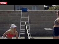 Comely tennis player Nesty craved passion on court and got it in a steamy fantasy sex session 5