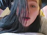 Lexi whispered for Dan to come closer to her tight ass, enticing him further with hushed dirt-talks 7