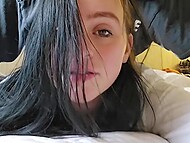 Lexi whispered for Dan to come closer to her tight ass, enticing him further with hushed dirt-talks 8