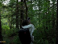 Loner girl likes posing nude and having sex with a guy in her house in the woods 10